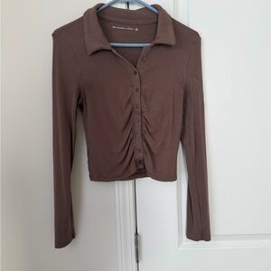 Abercrombie and Fitch scrunched button up